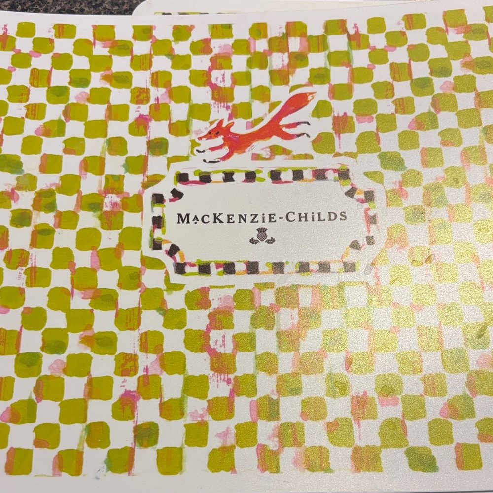 MacKenzie-Childs Frog & Farm Placemat Set — Green, Blue, Orange - Picture 4 of 4